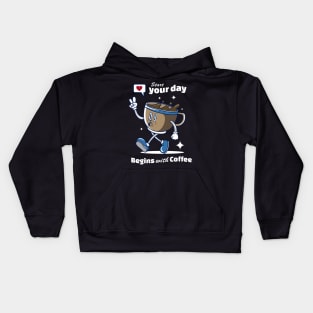 Begins with Coffee Kids Hoodie